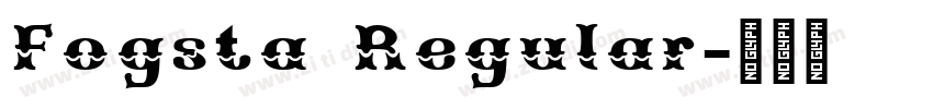 Fogsta Regular字体转换